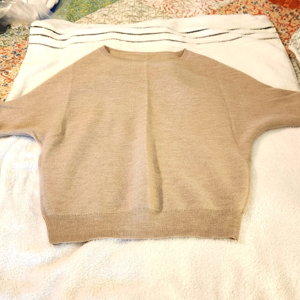 Women's The Reset Dolman Sleeve Tan Sweater
